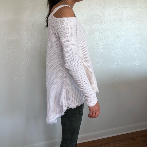 Free People Moonshine Cold Shoulder Sweater - Picture 2 of 7